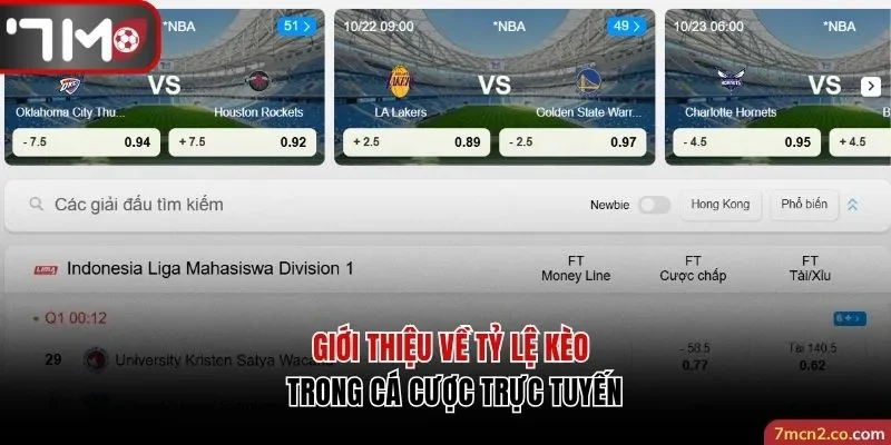 Giới thiệu về tỷ lệ kèo trong cá cược trực tuyến